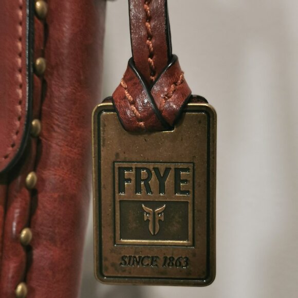 Whiskey/Antique Gold Studded Roxanne Crossbody #249 - Picture 3 of 16